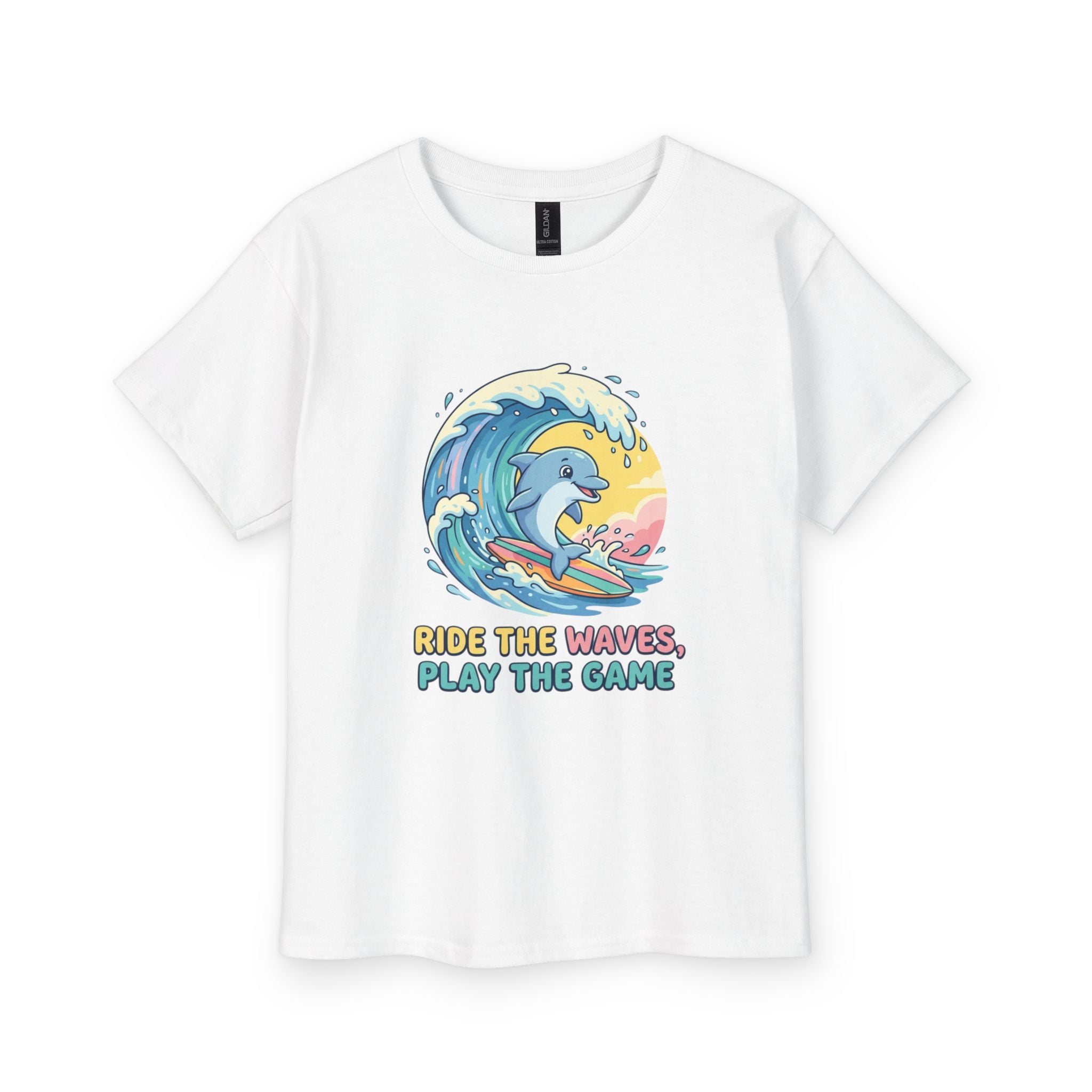 Wave Rider Dolphin Kids Tee – Adventure Edition