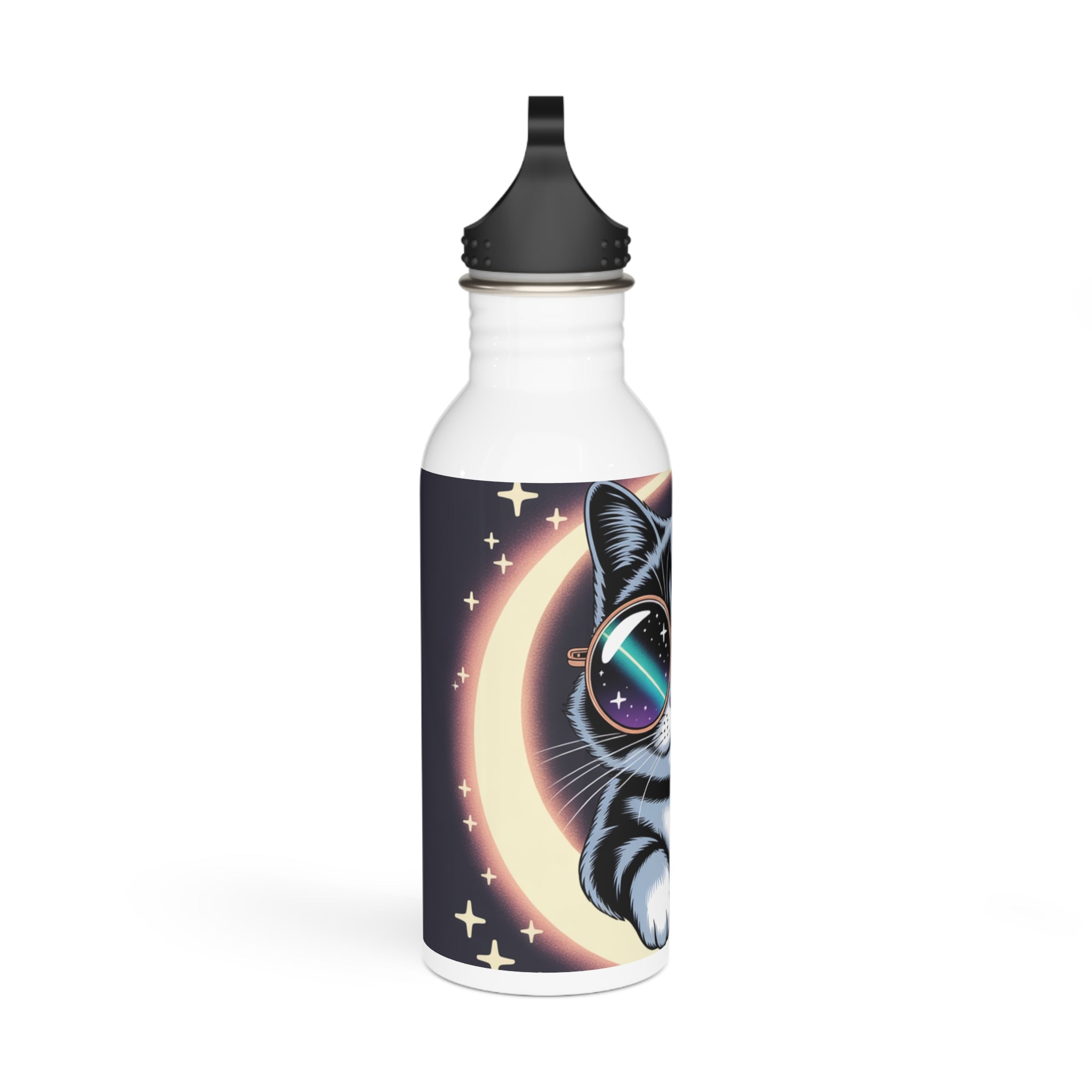 Cosmic Cat Stainless Steel Water Bottle