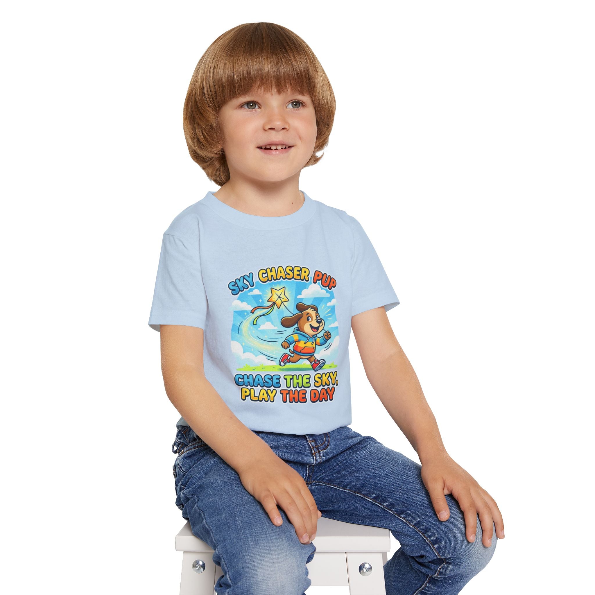 Sky Chaser Pup Kids Tee – Play the Day