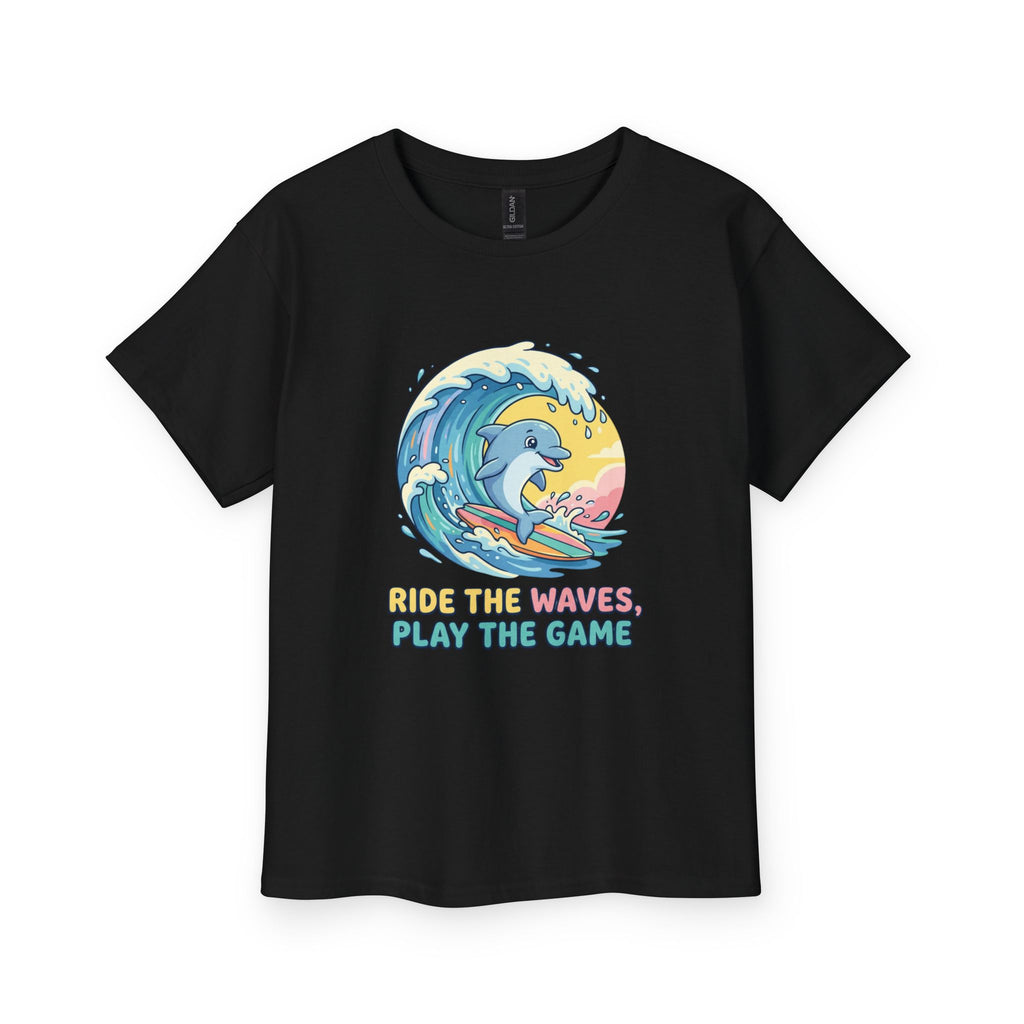 Wave Rider Dolphin Kids Tee – Adventure Edition