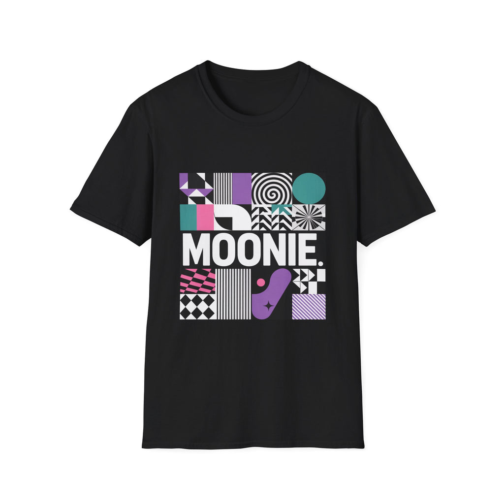 Moonie Unisex Softstyle Tee – Abstract Illusion