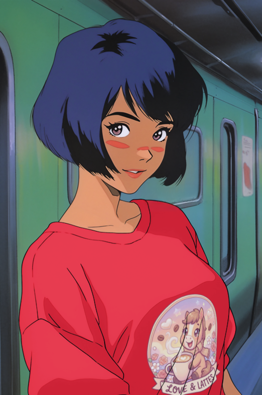 Women Softstyle Tee – Coffee & Horsie Charm