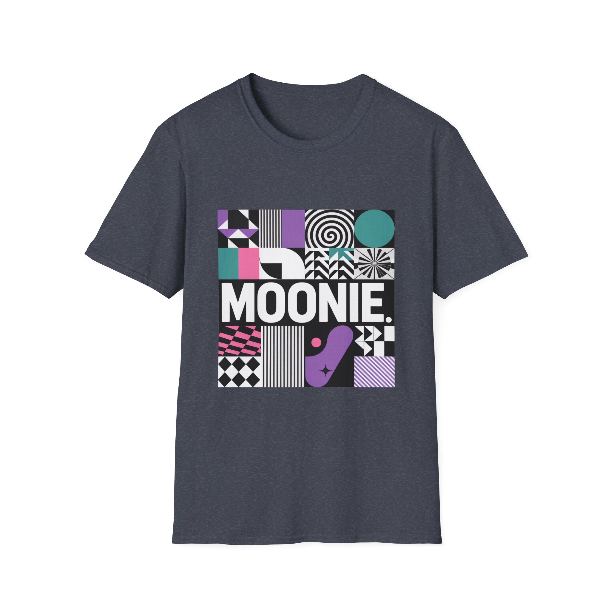 Moonie Unisex Softstyle Tee – Abstract Illusion
