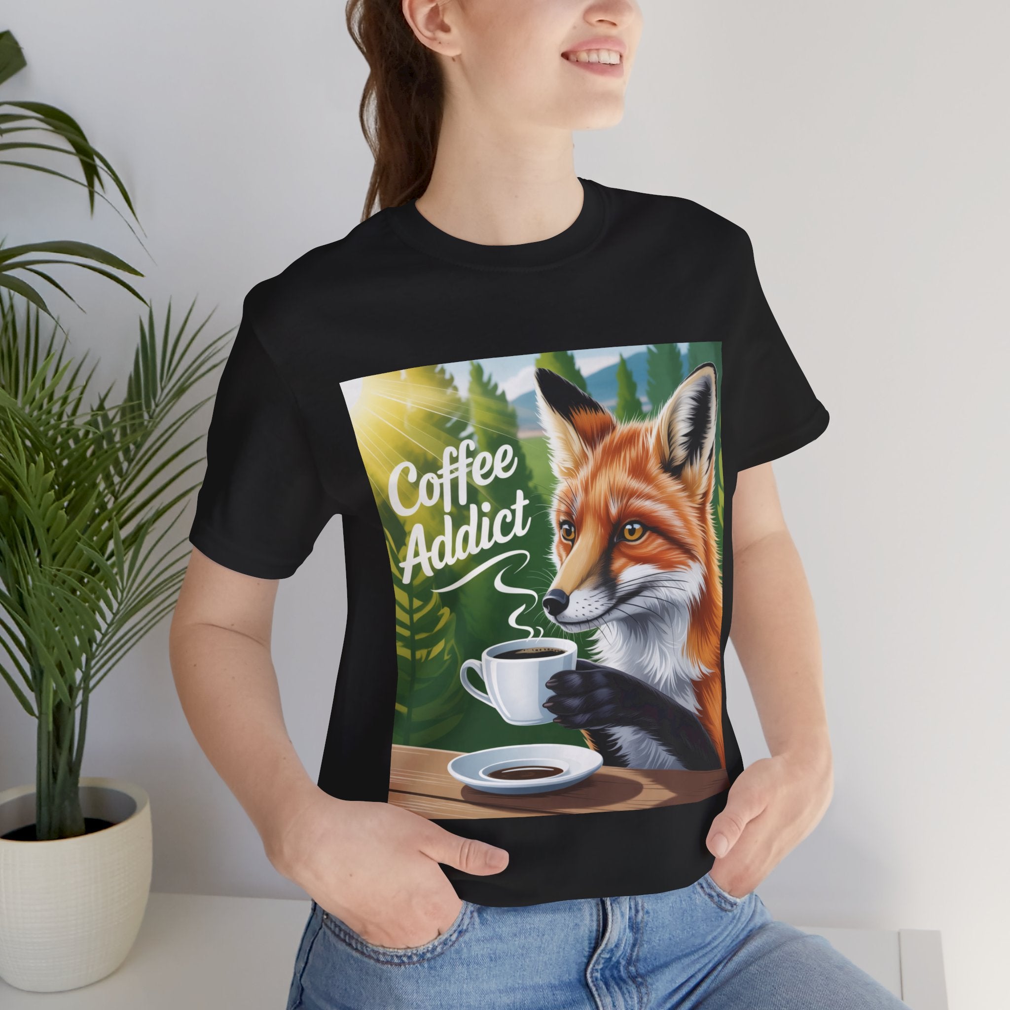 Moonie “Coffee Addict” Fox Tee