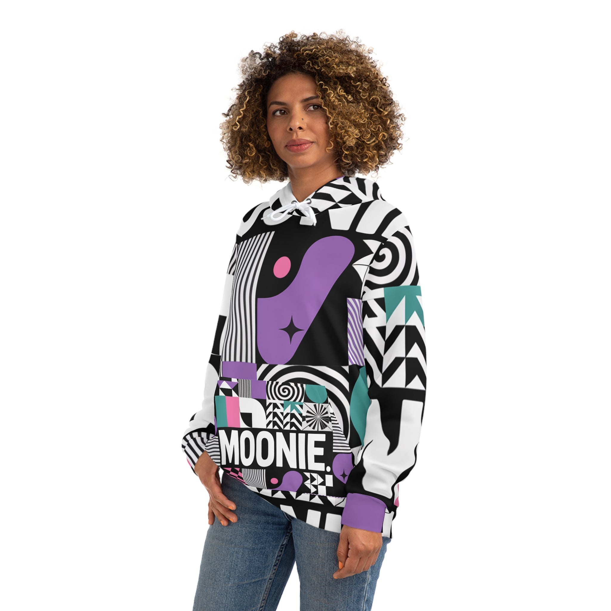 Moonie Illusion Fashion Hoodie — Stylish Graphics