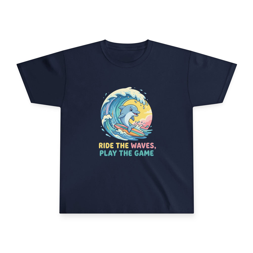 Wave Rider Dolphin Kids Tee – Adventure Edition