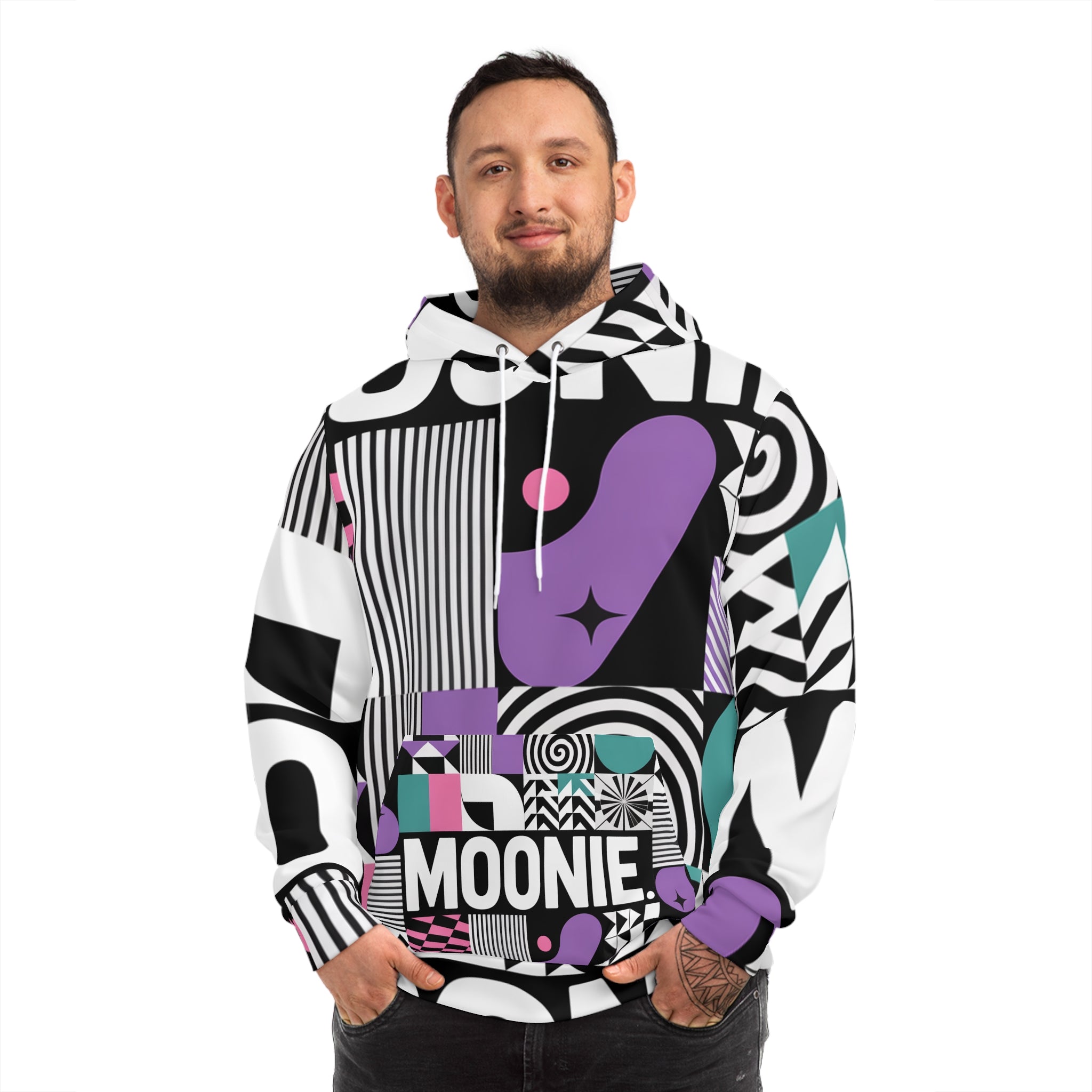 Moonie Illusion Fashion Hoodie — Stylish Graphics