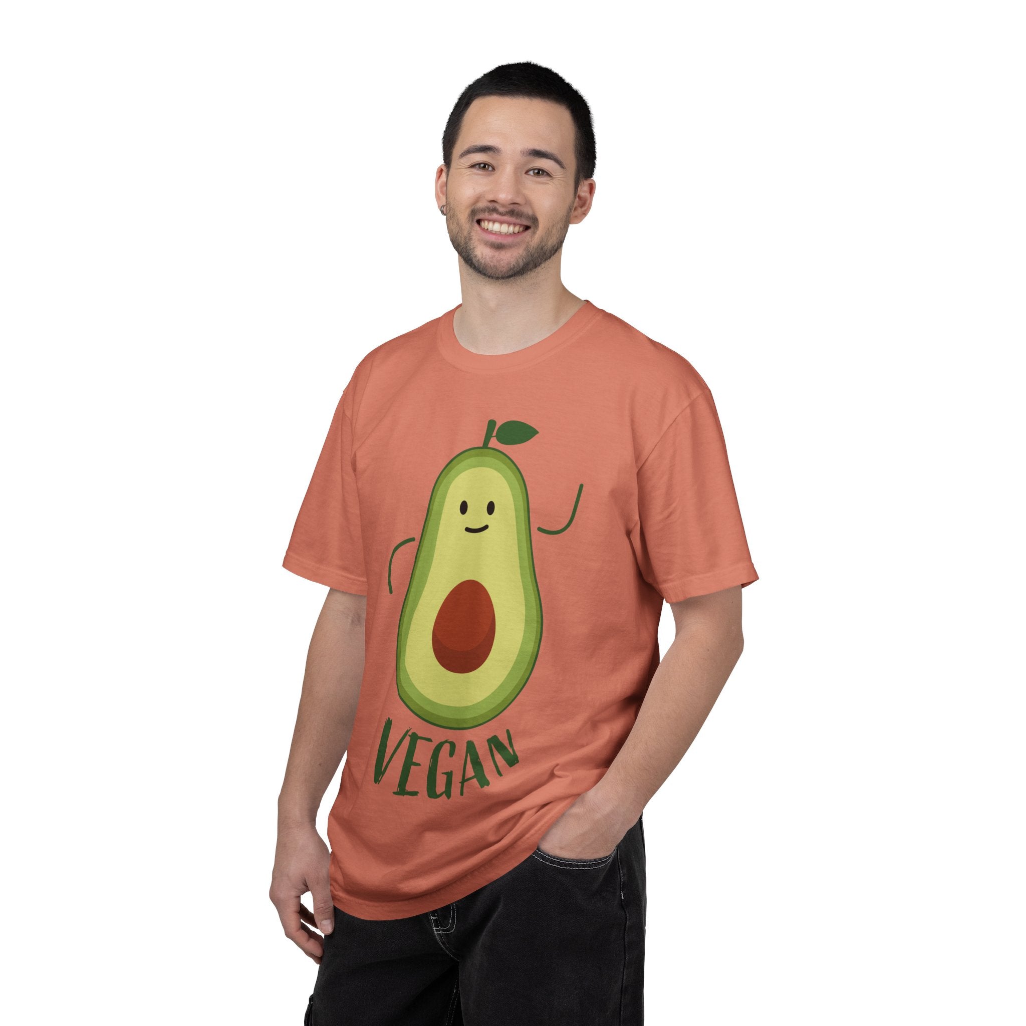 Avocado Anime Unisex T‑Shirt – Vegan Cotton, Relaxed Fit