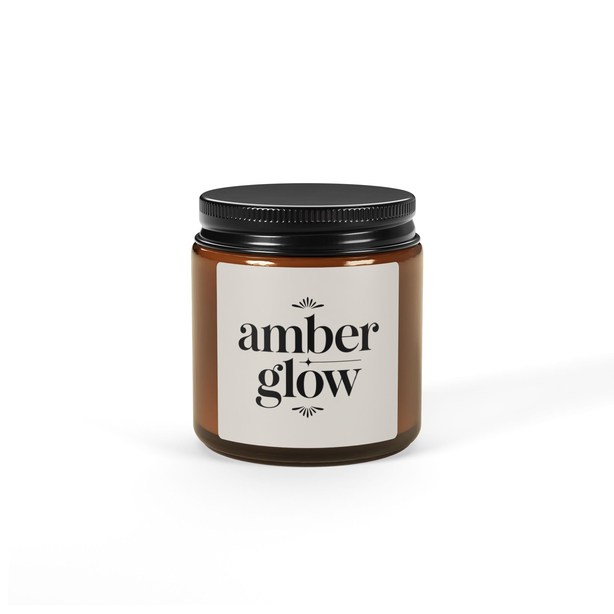 Scented Soy Candle – Amber Jar Collection