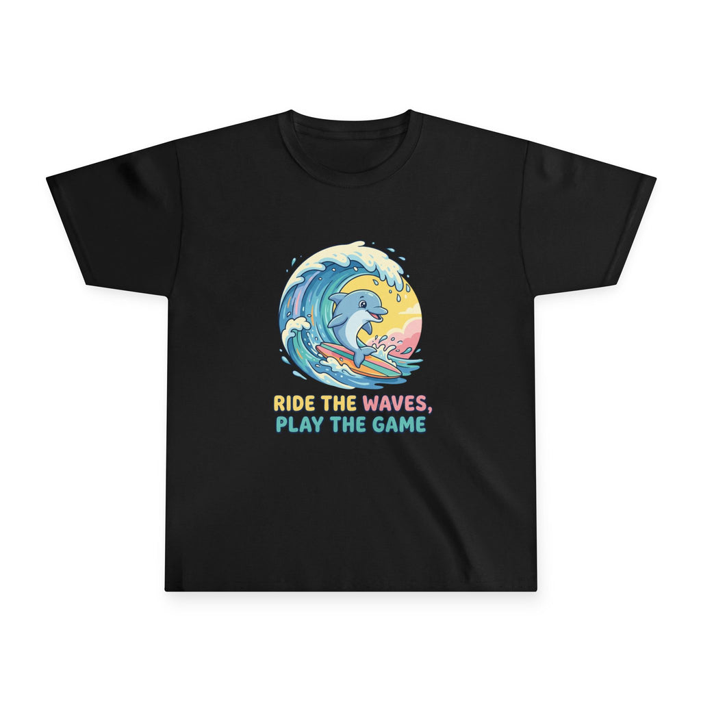 Wave Rider Dolphin Kids Tee – Adventure Edition