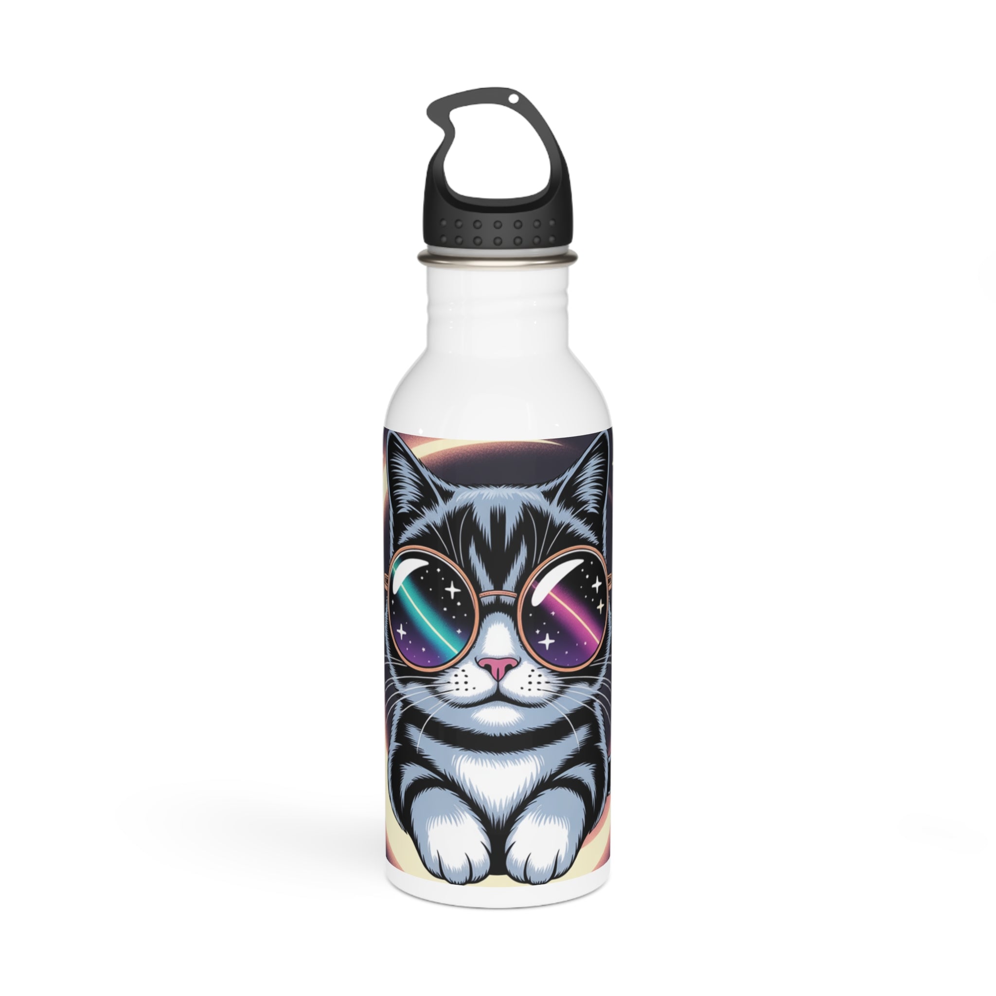 Cosmic Cat Stainless Steel Water Bottle